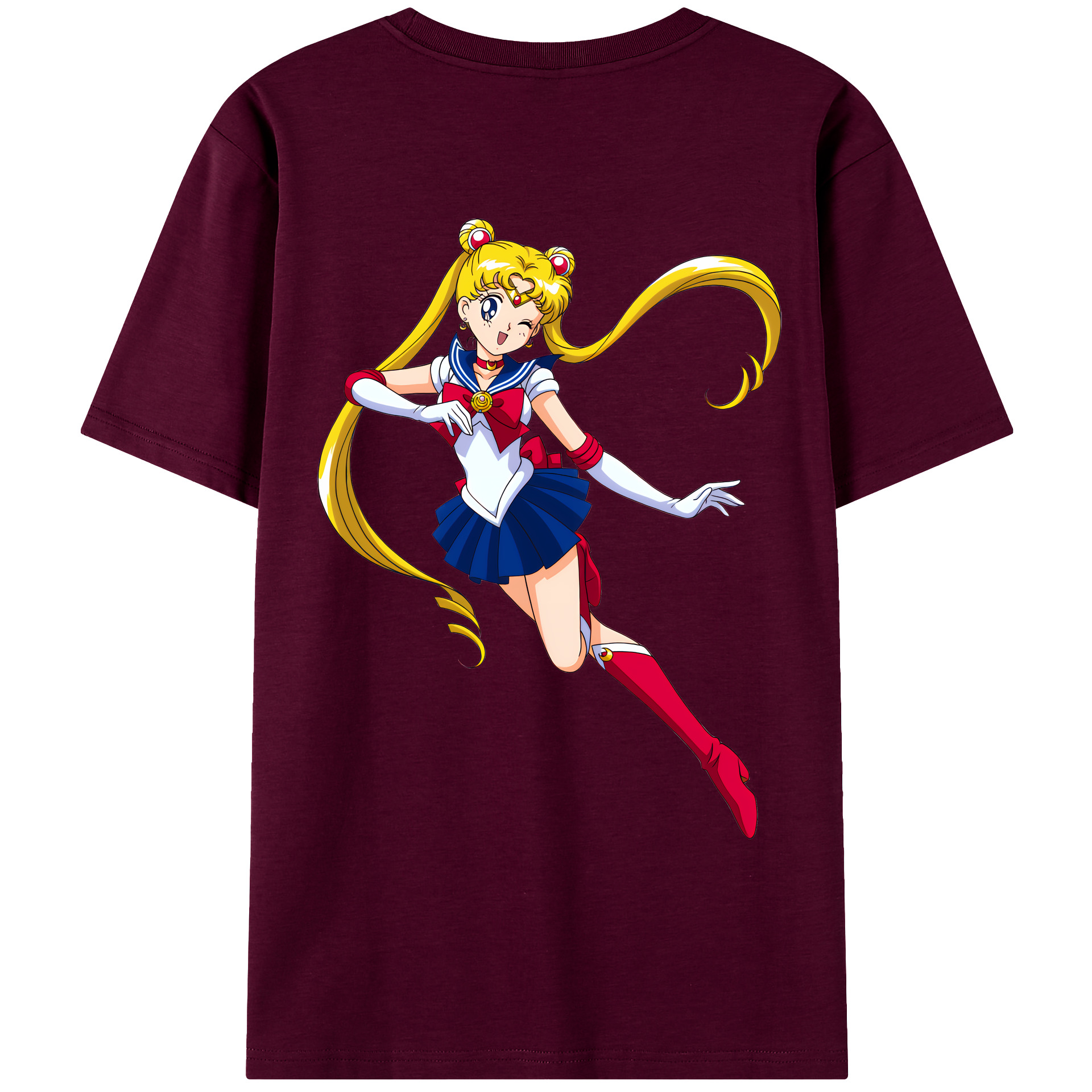 （画像用） 美少女戦士セーラームーン 月野 うさぎ つきの うさぎ Sailor Moon Tsukino Usagi レディース半袖Tシャツ(バックプリント)